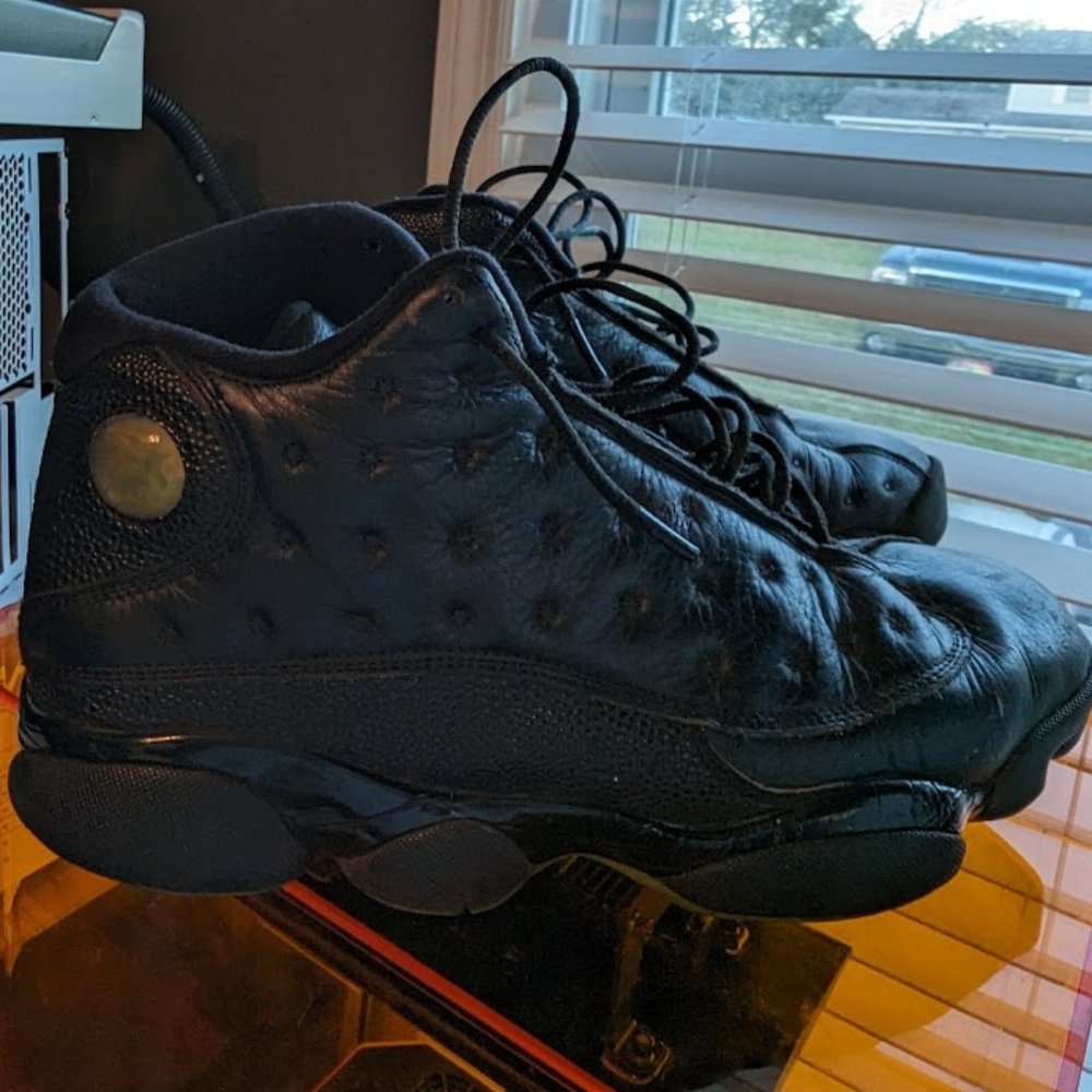 Nike Air Jordan 13 Retro Altitude Black Leather Men's Soes Sneakers Size 10